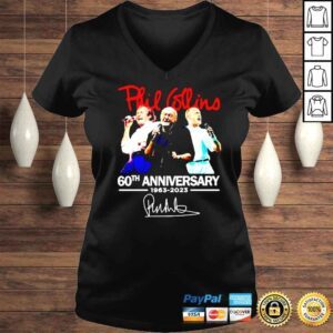 VLadies Phil Collins 60th anniversary 1963 2023 signature shirt