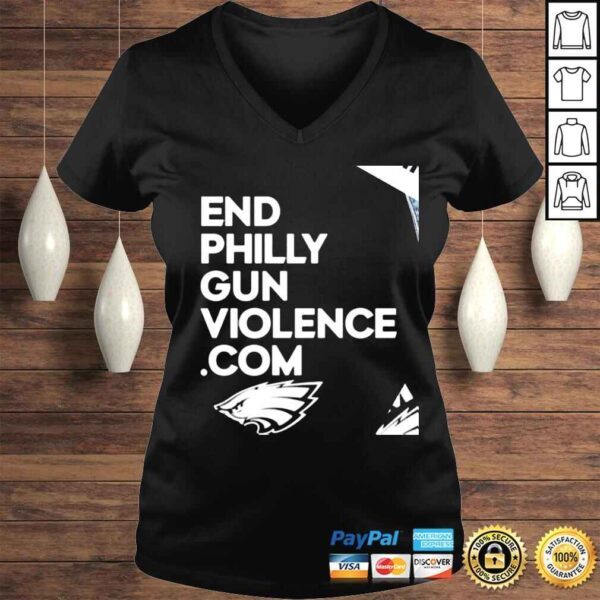 Philadelphia Eagles Cheerleaders end Philly gun Violence shirt - Image 2