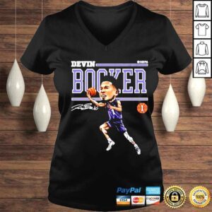 VLadies Phoenix Suns Devin Booker Cartoon T Shirt