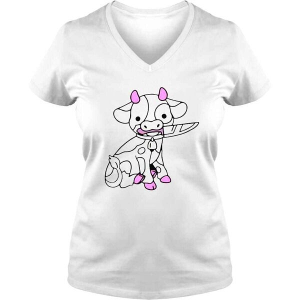 Pink Cow Knife Boyfriend shirt - Image 2