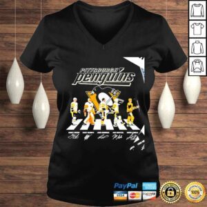 VLadies Pittsburgh Penguins Crosby De Smith Domingue Guentzel Lemieux signature Abbey Road 2022 shirt