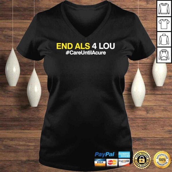 Pittsburgh Pirates End Als 4 Lou #CareUntilAcure shirt - Image 2