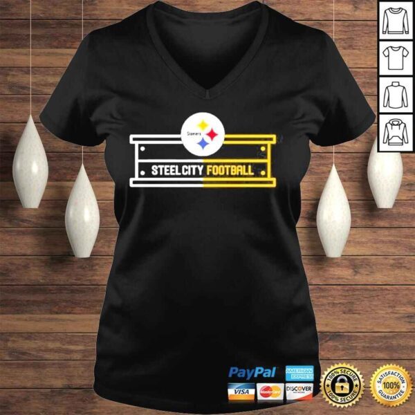 Pittsburgh Steelers steel city Football shirt - Image 2