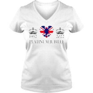 VLadies Platinum Jubilee 1952 – 2022 Celebration British Monarch Queen Elizabeth II Union Jack Royal Crown shirt