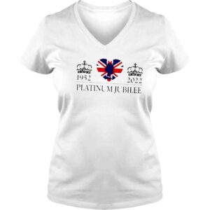 VLadies Platinum jubilee 1952 2022 celebration british monarch queen elizabeth iI union Jack royal crown shirt