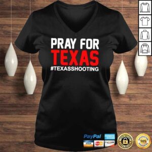 VLadies Pray For Texas Texas School Shooting TShirt