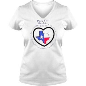 VLadies Prayers For Texas Robb Elementary Uvalde When You Pass Through The Waters Shirt