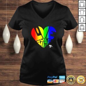 VLadies Pride love over hate shirt