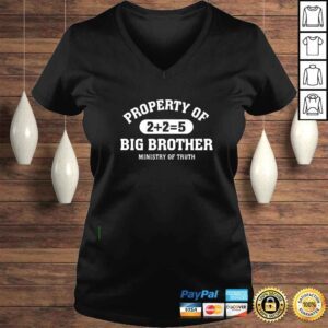 VLadies Property of big brother Ministry of Truth shirt