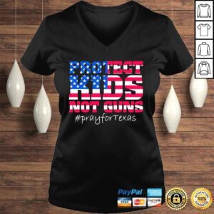 VLadies Protect Kid Not Gun Pray for Texas Anti Gun Pray For Texas Shirt