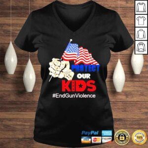 VLadies Protect Kids Not Guns End Gun Violence Pray For Texas Uvalde Shirt