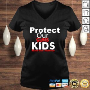 VLadies Protect Our Children End Gun Violence Gun Control Now Shirt