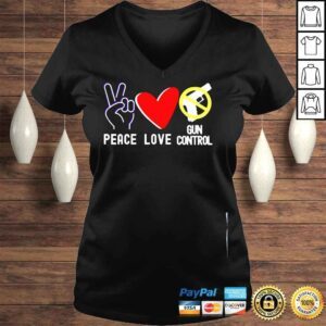 VLadies Protect children not guns peace love end gun violence shirt