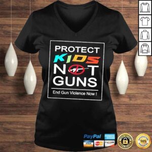 VLadies Protect kids not guns Texas shooting end gun violence now shirt