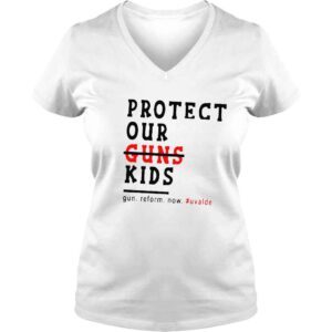 VLadies Protect kids not guns not guns end gun violence shirt