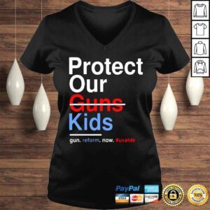 VLadies Protect our guns kids fun reform now shirt