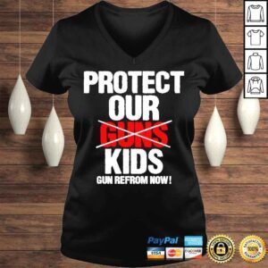 VLadies Protect our kids not gun gun reform now pray for uvalde shirt