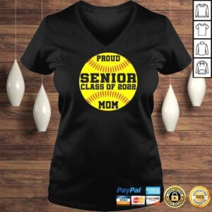 VLadies Proud Senior Softball Mom Class Of 2022 Shirt