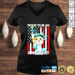 VLadies Proud To Be An Americat 4th Of July shirt