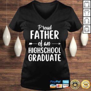 VLadies Proud father of an highschool graduate class of 2022 shirt