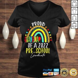 VLadies Proud grandma of a class of 2022 preschool graduate shirt