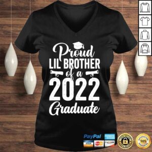 VLadies Proud little brother of 2022 graduation class 2022 graduate shirt