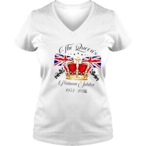 VLadies Queen elizabeth iI platinum jubilee 2022 the queens crown shirt 1