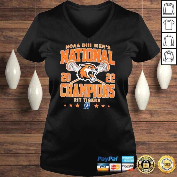 RIT Tigers NCAA Division III Mens National Champions 2022 shirt - Image 2