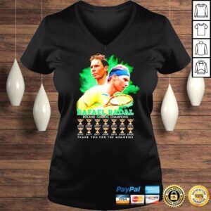 VLadies Rafael Nadal Roland Garros Champions thank you for the memories shirt