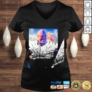 VLadies Real Madrid Thanos I am inevitable shirt