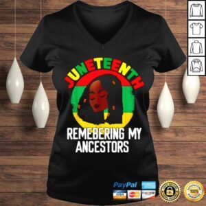 VLadies Remembering My Ancestors Juneteenth Black Freedom 1865 TShirt