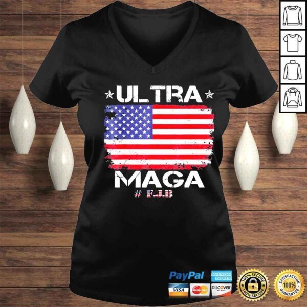 Retro American flag antI Joe Biden ultra maga patriotic usa shirt - Image 2