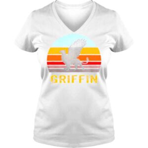 VLadies Retro Vintage Style Sunset Griffin Legendary Creature Shirt