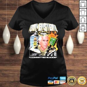 VLadies Rip epstein I committed suicide mde shirt