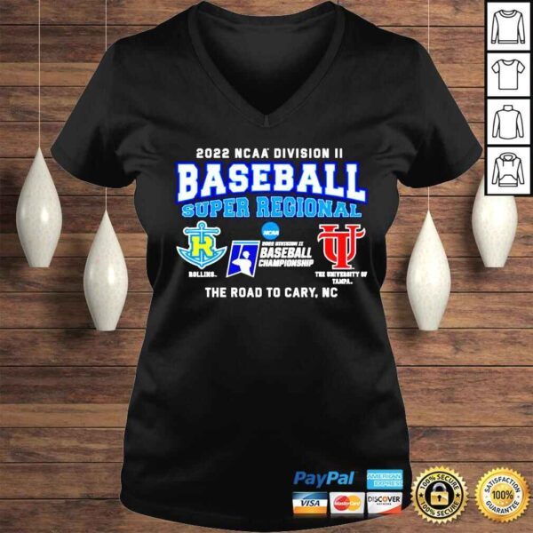 Rollins vs The University Of Tampa 2022 NCAA Division II Super Regional shirt - Image 2