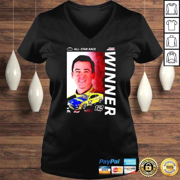 Ryan Blaney Winner All Star Race Nascar 2022 TShirt - Image 2