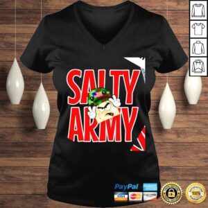 VLadies Salty Cracker Big Salty Army salt must flow shirt