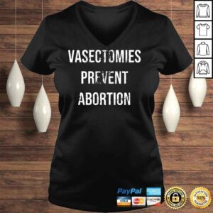 VLadies Salty Heathen Vasectomies Prevent Abortion Shirt