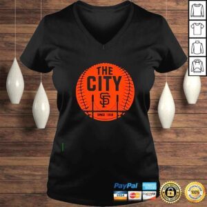 VLadies San Francisco Giants The City Ball Hometown Collection shirt