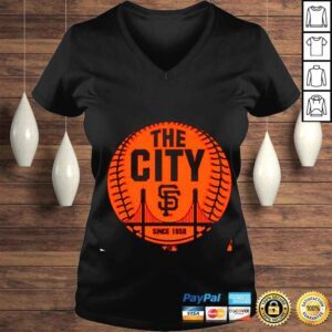 VLadies San Francisco Giants The City Ball Hometown since 1958 shirt