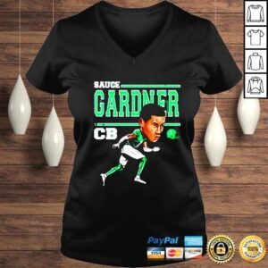 VLadies Sauce Gardner New York Jets Cartoon shirt