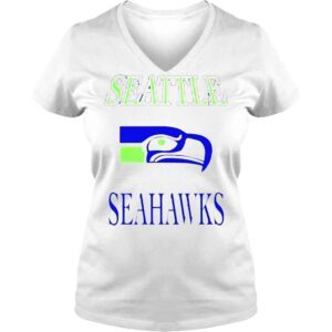 VLadies Seattle Seahawks 1970s Vintage NFL Crewneck Sweatshirt