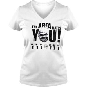 VLadies Shaq the area hates you shirt