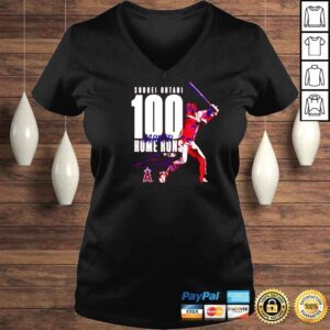 VLadies Shohei Ohtani Los Angeles Angels 100th Career Home Run shirt