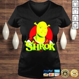 VLadies Shork The Rocl Dwayne Johnson Shrek Salope shirt