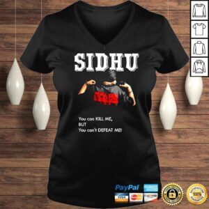 VLadies Sidhu Moosewala Desi you can kill me but you cant defeat me shirt