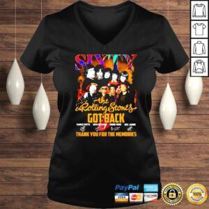 VLadies Sixty The Rolling Stones got back thank you for the memories shirt