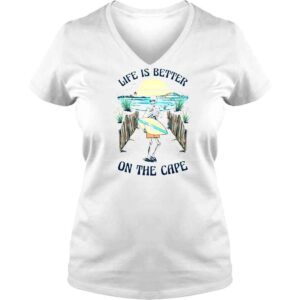 VLadies Skeleton Life Is Better On The Cape Shirt