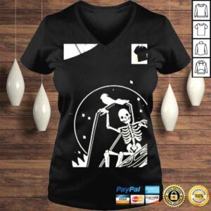 VLadies Skeleton bayside bury me shirt