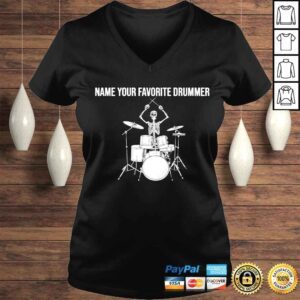 VLadies Skeleton name your favorite drumer shirt